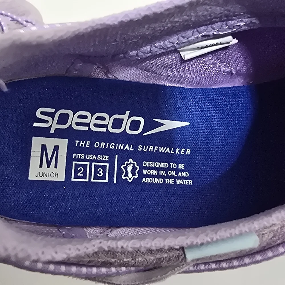SPEEDO youth size Medium 2/3 Surf Walker Lilac‎ Water Shoes